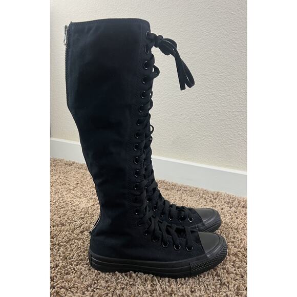 Converse Black Knee-High Sneakers - Picture 7 of 13